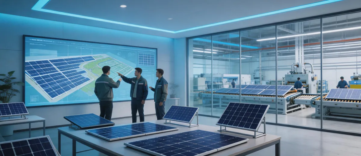 Solar factory and field planning room
