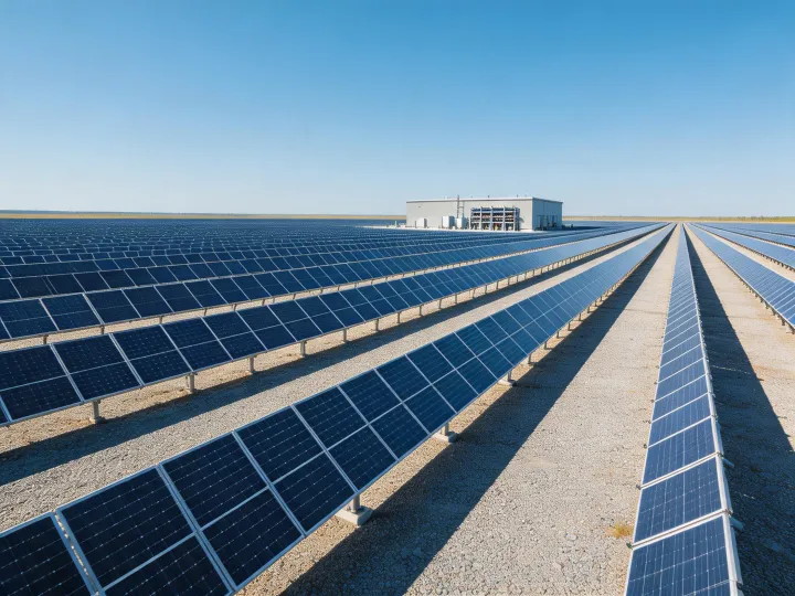 Utility solar module field