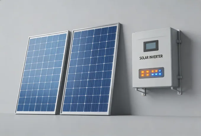 Solar modules and inverter cabinet
